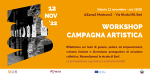 Scopri di più sull'articolo Workshop di co-creazione di una campagna artistica | 12 novembre @Zamp3 Mostruos3